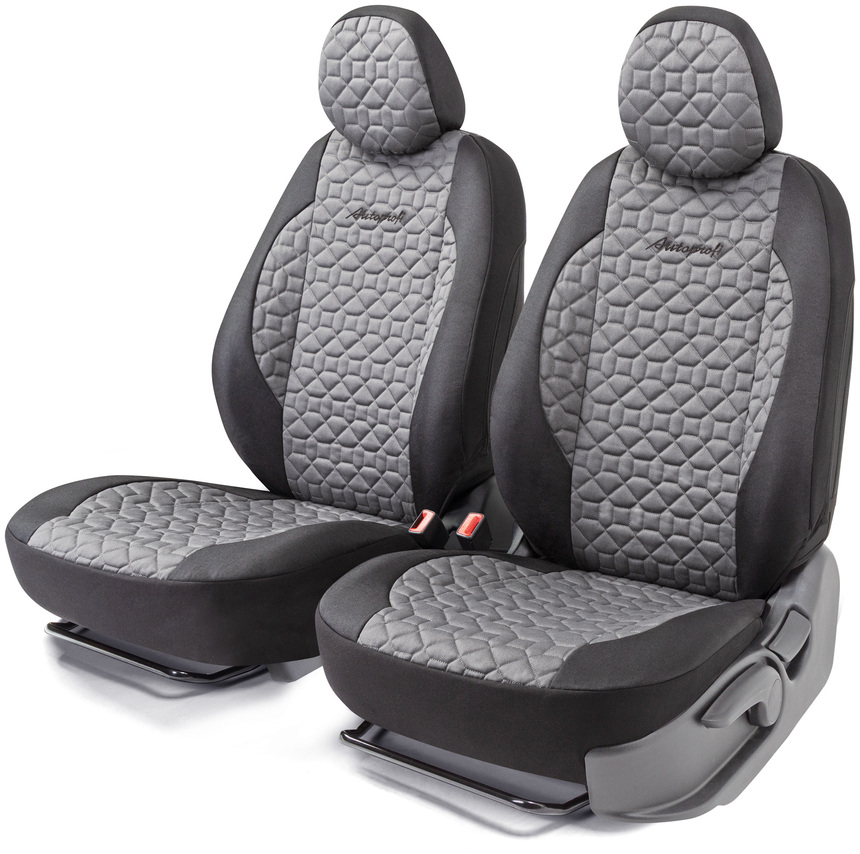 Комплект чехлов на сиденья SOFT, материал хлопок SFT-0405 BKD.GY