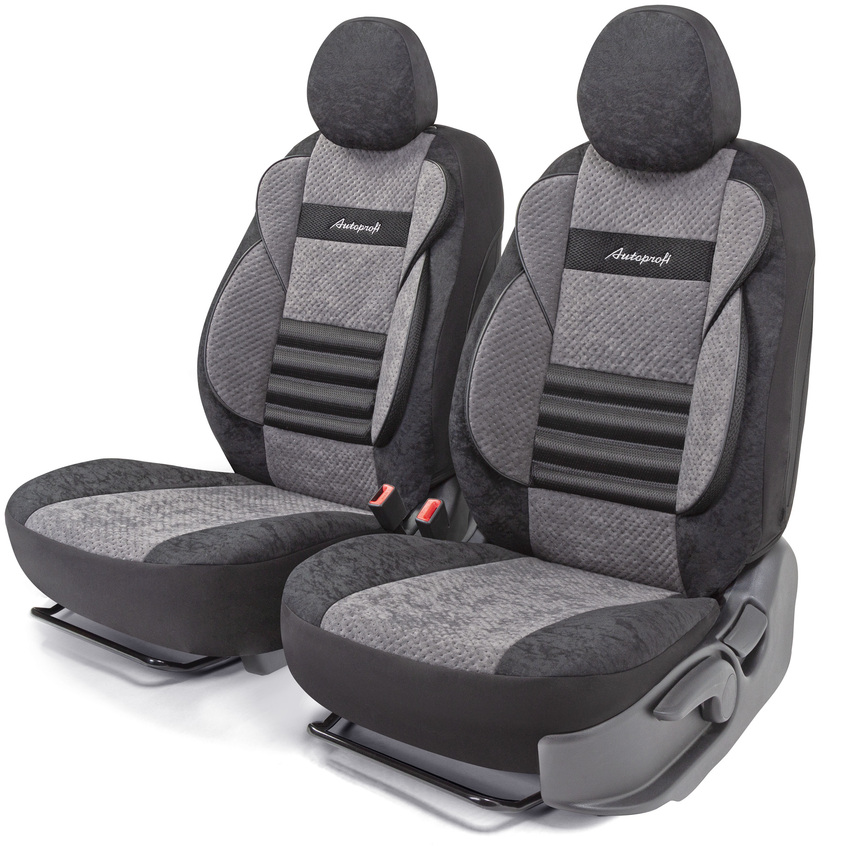 Комплект чехлов на сиденья COMFORT COMBO, материал велюр CMB-0405 BKD.GY