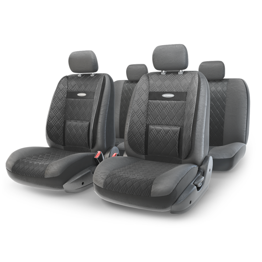 Чехлы на сиденья универсальные COMFORT COM-1105GP BKBK (M)